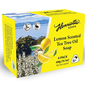 Henrietta Lemon Tea Tree Oil Soap 100g 4pk