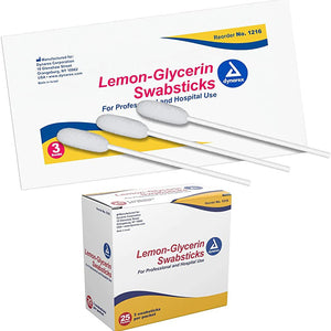 Lemon & Glycerine Mouth Swabs (3s) 25