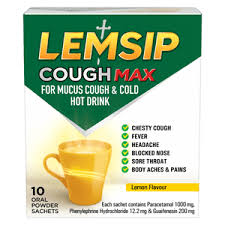 Lemsip Mucus Cough & Cold & Lemon 10pk