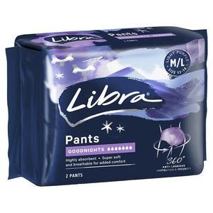 Libra Pants Goodnights Large 2pk