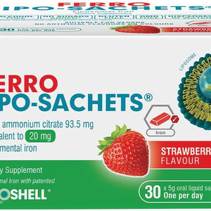 Lipo-Sachets Ferro Strawberry 30s