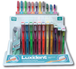 Luxident Stand 4 doz Assorted