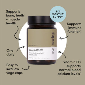 Me Today Vitamin D3 1000 180 Vege Capsules
