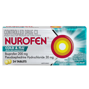 NUROFEN Cold & Flu with Decongestant Tablets 24s