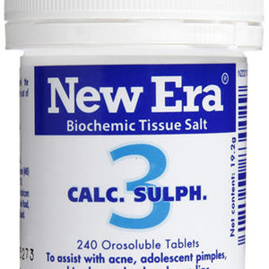 New Era BTS No.3 Calc Sulph 240 Tablets