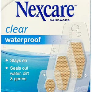 Nexcare Clear Waterproof Assorted 30pk
