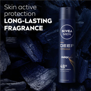 Nivea Deodorant Deep Espresso & Cedar Aerosol Mens 250ml