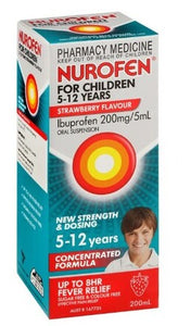 Nurofen Child 5yr-12yr Strawberry 200ml