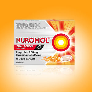 Nuromol Dual Action Soft Liquid Capsules 10s