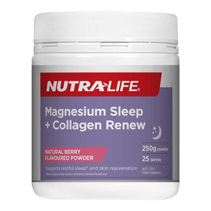 Nutralife Magnesium Deep Sleep+Collogen Renew 250g
