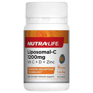 Nutralife Liposomal-C 1200 C + Zinc + Vitamin D 30s
