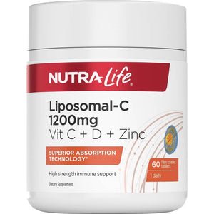 Nutralife Liposomal-C 1200 C+ Zinc + Vitamin D 60s