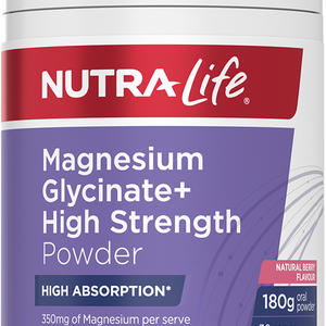Nutralife Magnesium Glycinate + HS Powder Berry 180g