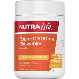 Nutralife Rapid-C 500mg Chewables Tabs 120s