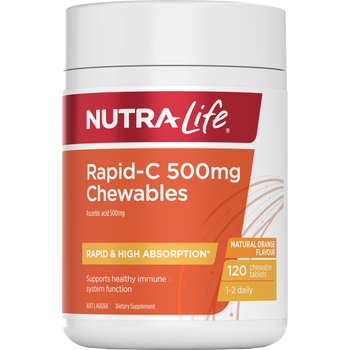 Nutralife Rapid-C 500mg Chewables Tabs 120s