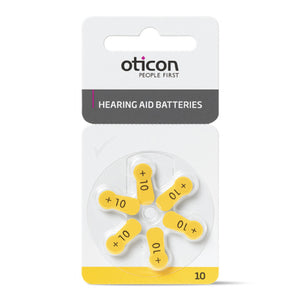 Oticon Batteries Hearing OT10 BP6