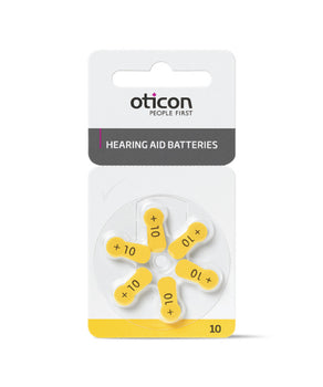 Oticon Batteries Hearing OT10 BP6