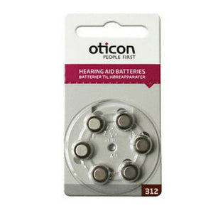 Oticon Battery Hearing OT312 BP6