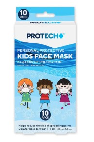 Protech Kids Face Mask White 10pk