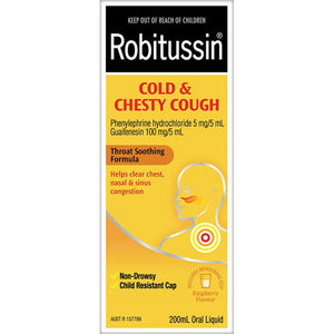ROBITUSSIN Cold & Chesty Cough 200ml