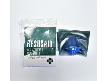 Resusaid Resuscitation Face Mask / Shield -  Transparent Face Mask, Suitable for Adults and Children