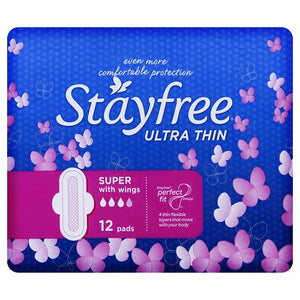 STAYFREE UltraThin Regular Wing Cotton Soft 12s