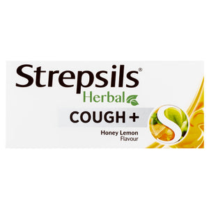 STREPSILS Lozenges Herb Cough Honey Lemon 16s