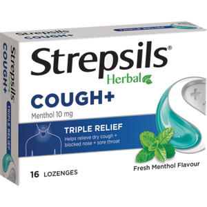 STREPSILS Lozenges Herb Cough Menthol 16s