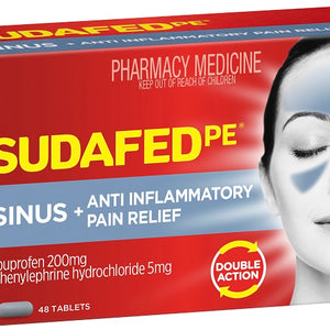 SUDAFED PE Sinus Anti-Inflammatory 48s