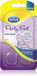 Scholl Party Foot Inserts Sore Spots