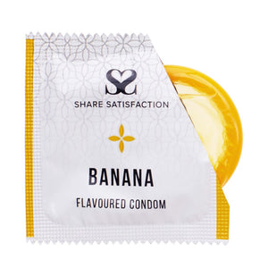ShareSat Condoms Flavour Banana 3pk