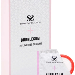 ShareSat Condoms Flavour Bubble Gum 12pk