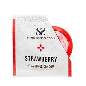 ShareSat Condoms Flavour Strawberry 3pk