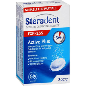 Steradent Tabs Active 30s