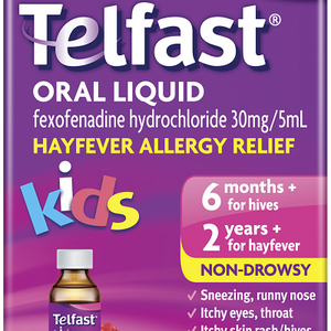 TELFAST Oral Liquid Suspension Kids Raspberry 150ml