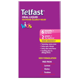 TELFAST Oral Liquid Kids Raspberry 60ml