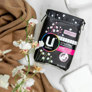 U BY KOTEX Pad Cotton Super 10