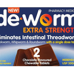 De-Worm 500mg 2Tabs Chocolate