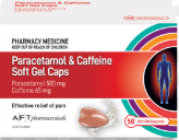 AFT Paracetamol + Caffiene Soft Gel Capsules 50s