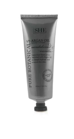 SHE Argan Oil Hand Cream Sandalwood Vanilla 120ml