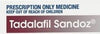 Tadalafil Sandoz 10mg Tablets 4 (Prescription Only - Do Not Buy Unless You Have A Script)