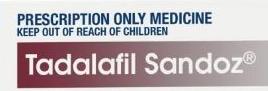 Tadalafil Sandoz 10mg Tablets 4 (Prescription Only - Do Not Buy Unless You Have A Script)