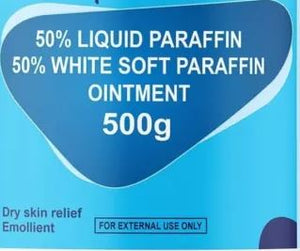 White Soft Paraffin 50% Liquid 50% BP Ointment 500g