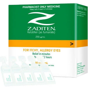 Zaditen Single Dose Units Eye Drops 0.4ml 20Pk