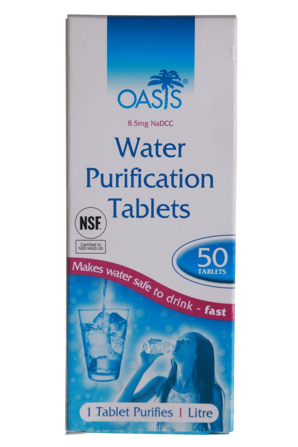 OASIS Oasis Water Purification Tablets 8.5mg 50