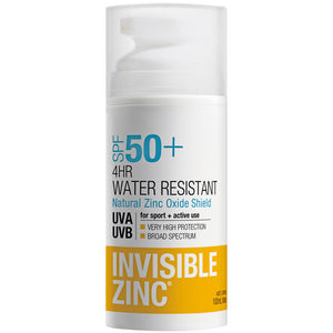 Invisible Zinc 4Hr Water Resistant Spf50+ 100ml