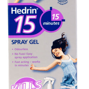 Hedrin Headlice Liquid Gel 100ml Spray