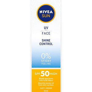 Nivea Sun Shine Control Cream Spf50 50ml