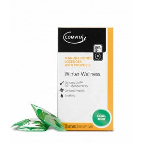 Comvita Manuka Honey Lozenges Coolmint 12s