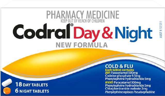 Codral Pe Day & Night Codeine Free Tabs 24s